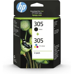 Pack HP 305 – 2 cartouches d’encre noire & couleur – HP original