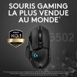 Logitech G502 HERO – Souris Gamer Filaire Haute Précision