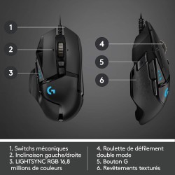Logitech G502 HERO – Souris Gamer Filaire Haute Précision